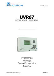 Technische Alternative UVR67 Instrucciones Para El Montaje Y La Puesta En Servicio