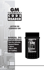 GM Code Reader Manual Del Propietario E Instrucciones De Ensamblaje