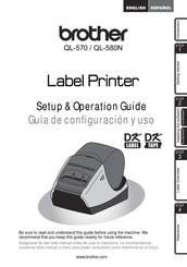 Brother QL-570 Guía De Configuración Y Uso