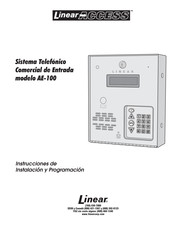 Linear AE-100 Guía Rápida De Instalación Y Programación