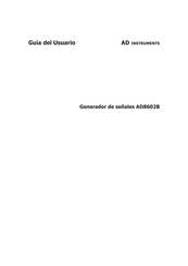 AD Instruments AD8602B Guia Del Usuario