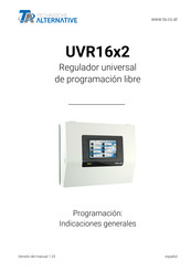Technische Alternative UVR16x2 Manual Del Instrucciones