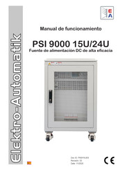 Electro-Automatik PSI 9000 15U Manual De Funcionamiento