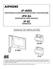 Aiphone JPW-BA Manual De Instalación