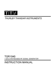 TTI TGR1040 Manual Del Usuario