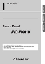 Pioneer AVD-W6010 Manual Del Usuario