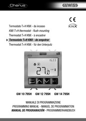 Gewiss Chorus GW 14 795H Manual De Programación