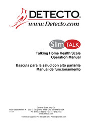 Detecto SlimTALK Manual De Funcionamiento