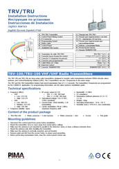 Pima TRV-100 Instrucciones De Instalación