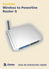 Corinex Wireless to Powerline Router G Guía De Instalación Rápida