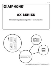 Aiphone AX-DV Manual De Instalación Y Funcionamiento