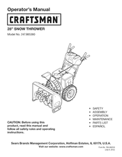 Craftsman 247.985380 Manual Del Operador