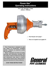 General Pipe Cleaners Power-Vee Manual De Instrucciones