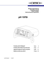 wtw PH 1970i Instrucctiones De Operación