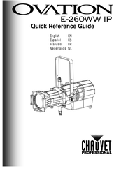 Chauvet Professional OVATION E-260WW IP Manual Del Usuario