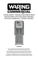 Waring Commercial WDM500 Manual Del Usuario