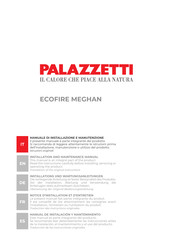 Palazzetti ECOFIRE MEGHAN Manual De Instalación Y Mantenimiento
