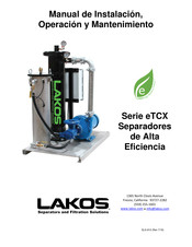 Lakos eTCX Serie Manual De Instalación, Operación Y Mantenimiento