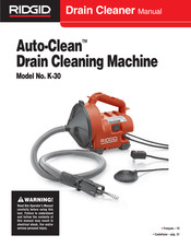 Rigid Auto-Clean K-30 Manual De Instrucciones