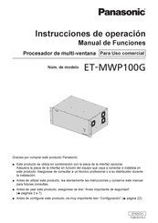 Panasonic ET-MWP100G Instrucciones De Operación