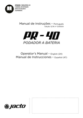 Jacto PR-40 Manual De Instrucciones