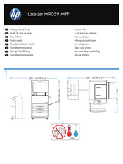 HP LaserJet M9059 MFP Guía De Instalación Inicial