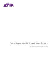 Avid AirSpeed Multi Stream Guía De Instalación Y De Usuario