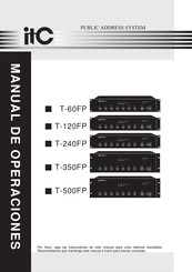 ITC T-500FP Manual De Operaciones