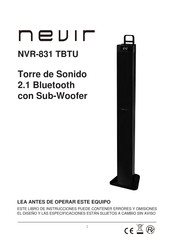 Nevir NVR-831 TBTU Manual De Instrucciones