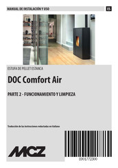 MCZ DOC Comfort Air Manual De Instalacion Y Uso