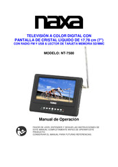 Naxa NT-7580 Manual De Operación