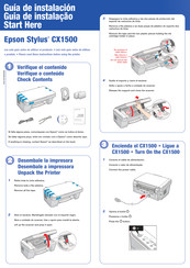 Epson Stylus CX1500 Guia De Instalacion