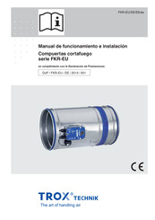 Trox Technik FKR-EU-FL Serie Manual De Funcionamiento E Instalacion