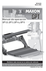 Maxon GPT Serie Manual De Operación