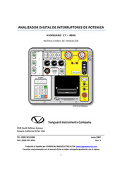 Vanguard Instruments Company CT-8000 Instrucciones De Operación