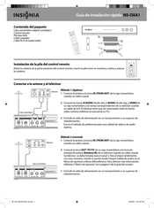 Insignia NS-DXA1 Guía De Instalación Rápida