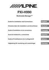 Alpine PXI-H990 Guía De Instalación Y Conexiones