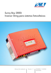 SMA Sunny Boy 2800i Manual De Instalación