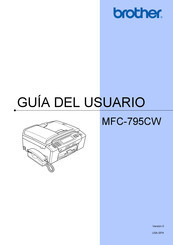 Brother MFC-795CW Guia Del Usuario