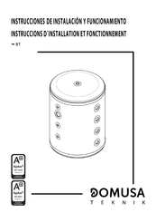 DOMUSA TEKNIK BT 500 Instrucciones De Instalación Y Funcionamiento