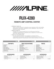 Alpine RUX-4280 Manual De Operación