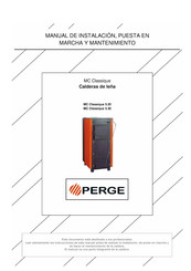 Perge MC Classique 5.30 Manual De Instalación, Puesta En Marcha Y Mantenimiento