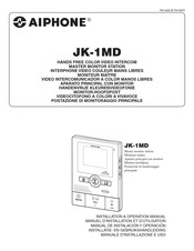 Aiphone JK-1MD Manual De Instalación Y Operación