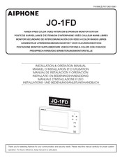 Aiphone JO-1FD Manual De Instalación Y Operación