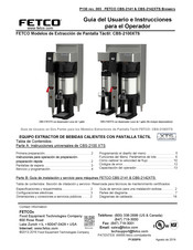 Fetco CBS-2141XTS Guía De Usuario