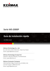 Edimax WS-2000P Serie Guía De Instalación Rápida