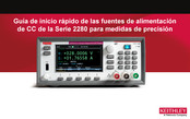 Tektronix KEITHLEY 2280S-32-6 Guia De Inicio Rapido