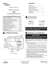 Emerson White-Rodgers 1F78 Instrucciones De Uso, Instalación Y Mantenimiento