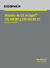 Cognex In-sightCIO-MICRO CC Manual De Instalación