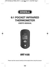General IRT105 Manual Del Usuario